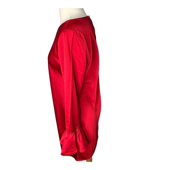 J.Crew Womens $138 Winter Garden Dress Ruby Red Size 6 BN152 - Picture 4 of 8